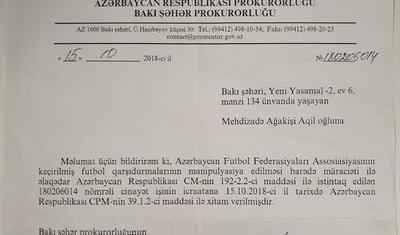 "Neftçi"dən ŞOK MƏLUMAT verəcək – AFFA onu bağışlamasa
