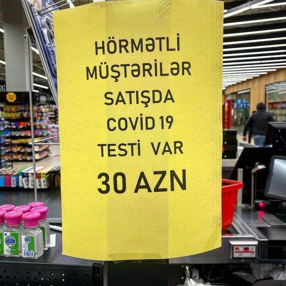 Bakıda COVID-19 testi mağazalarda satılır?