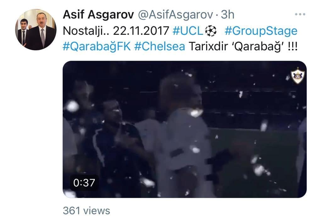 “Qarabağ”ın baş menecerindən TARİXİ VİDEO PAYLAŞIM