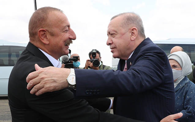 İlham Əliyev Ərdoğanı Füzulidə qarşıladı - FOTOLAR