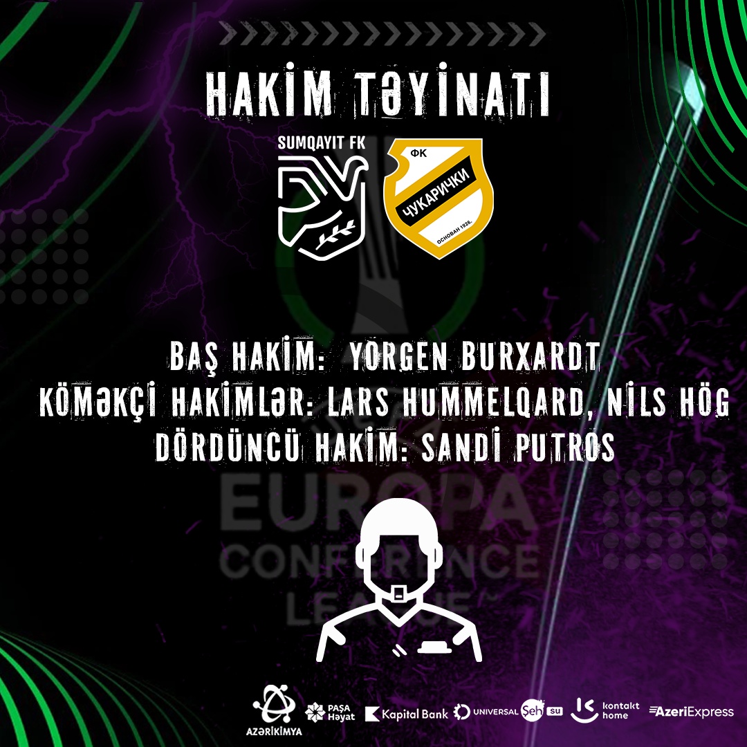 “Sumqayıt”ın hakimləri bilindi -  “Çukariçki” ilə cavab oyununda