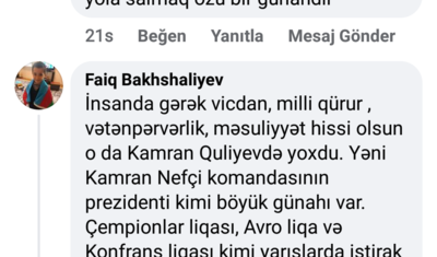 "Kamran Quliyevdən yaxşı kolxoz sədri olar, futbol onluq deyil" -
