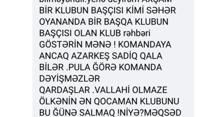 "Kamran Quliyevdən yaxşı kolxoz sədri olar, futbol onluq deyil" -