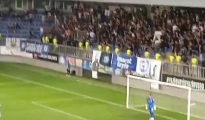 Azərbaycan derbisində qarşıdurma - "Qarabağ" azarkeşləri bölməyə aparıldı
