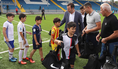 Elxan Məmmədov Tovuzda futbol oynadı -