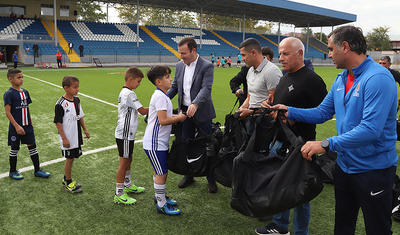Elxan Məmmədov Tovuzda futbol oynadı -