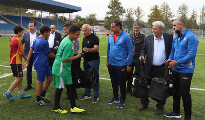 Elxan Məmmədov Tovuzda futbol oynadı -