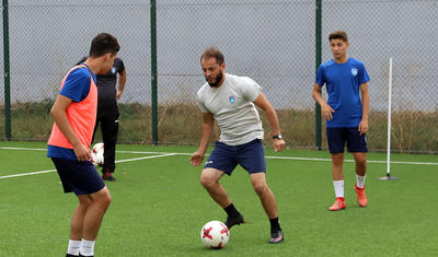 Elxan Məmmədov Tovuzda futbol oynadı -