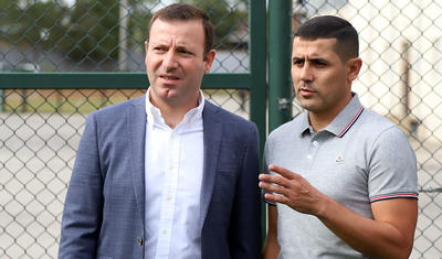 Elxan Məmmədov Tovuzda futbol oynadı -