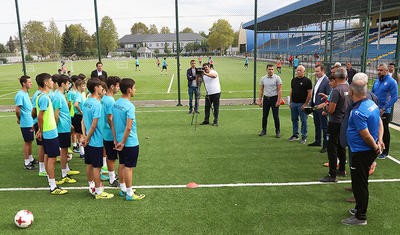 Elxan Məmmədov Tovuzda futbol oynadı -
