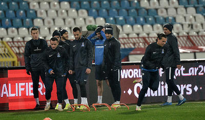 Millimizin futbolçuları Belqradın soyuğunda tər axıtdı -