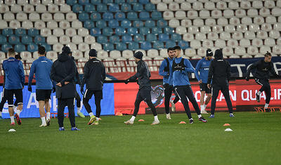 Millimizin futbolçuları Belqradın soyuğunda tər axıtdı -