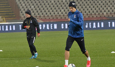 Millimizin futbolçuları Belqradın soyuğunda tər axıtdı -