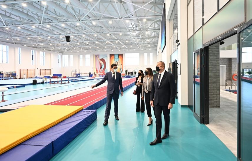 Prezident və xanımı Milli Gimnastika Arenasında - FOTOLAR