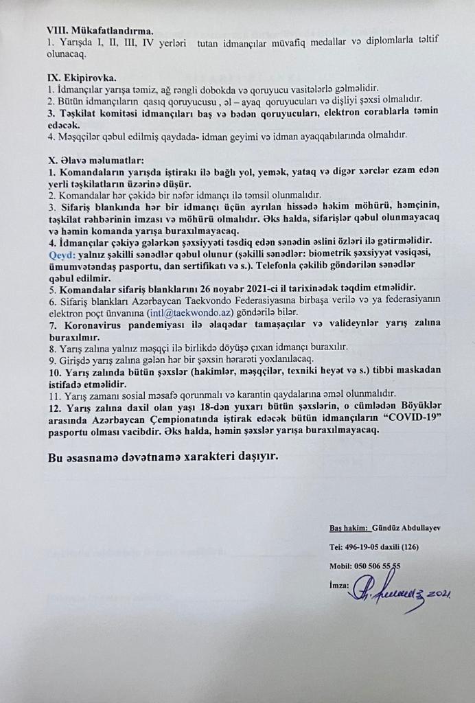 COVID-19 pasportu olmayanlar Azərbaycan çempionatına buraxılmayacaq