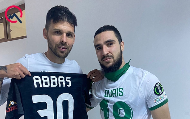 “Omoniya”lı futbolçu “Qarabağ”lı Abbasdan üzr istədi, formasını aldı - FOTO