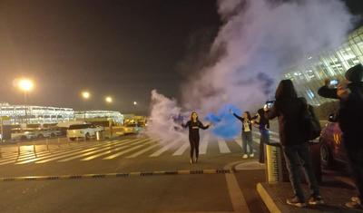 "Qarabağ" Bakıya qayıtdı, Hava Limanı tüstüyə qərq oldu -