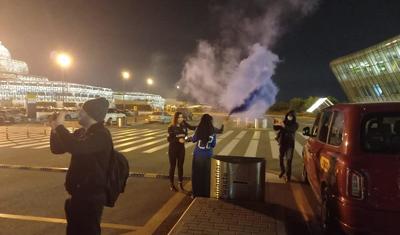 "Qarabağ" Bakıya qayıtdı, Hava Limanı tüstüyə qərq oldu -