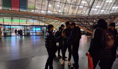 "Qarabağ" Bakıya qayıtdı, Hava Limanı tüstüyə qərq oldu -