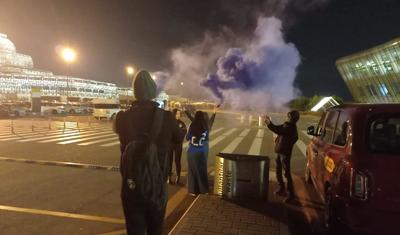 "Qarabağ" Bakıya qayıtdı, Hava Limanı tüstüyə qərq oldu -