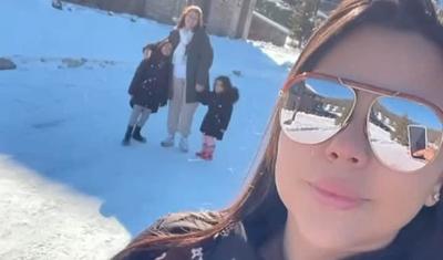 Almeyda Antalyada tər tökür, xanımı Azərbaycanda bu cür əylənir -