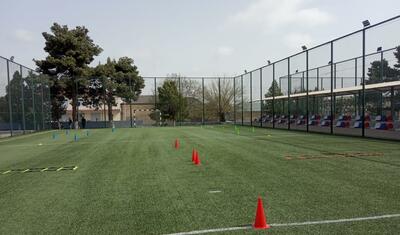 Bu rayonda yeni tikilmiş stadionu bir də belə görün -