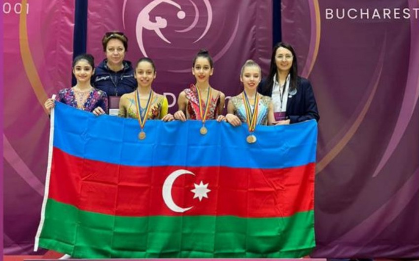 Azərbaycanın bədii gimnastları Rumıniyada 5 medal qazandı