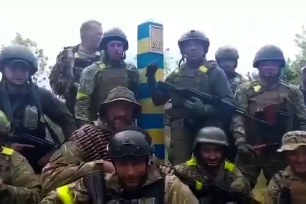 Ukrayna müdafiəçiləri dövlət sərhədinə çatdılar - VİDEO
