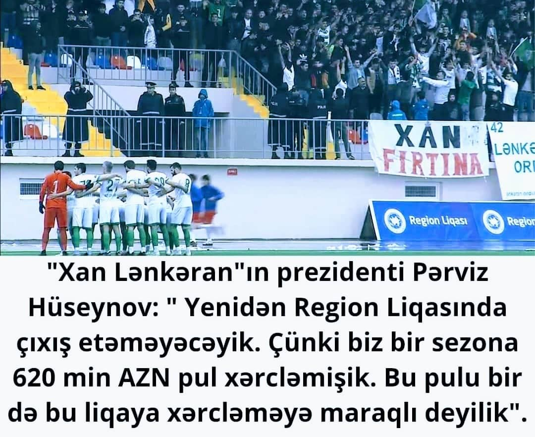 “Xan Lənkəran”ın prezidenti: “Bir də Region Liqasında çıxış etməyəcəyik”