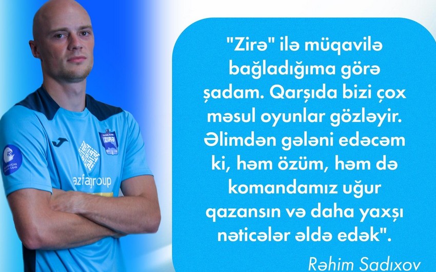 "Zirə"nin yeni transferi vəd verdi: "Əlimdən gələni edəcəm ki…"