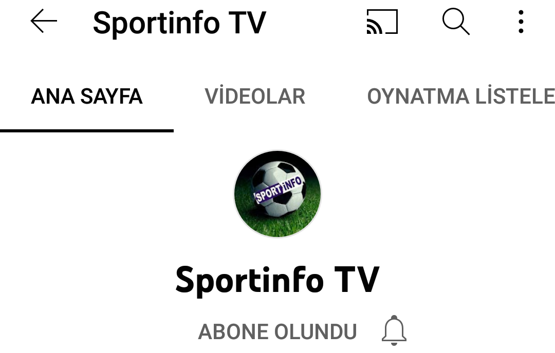 Sizin kanal – “SPORTİNFO TV”