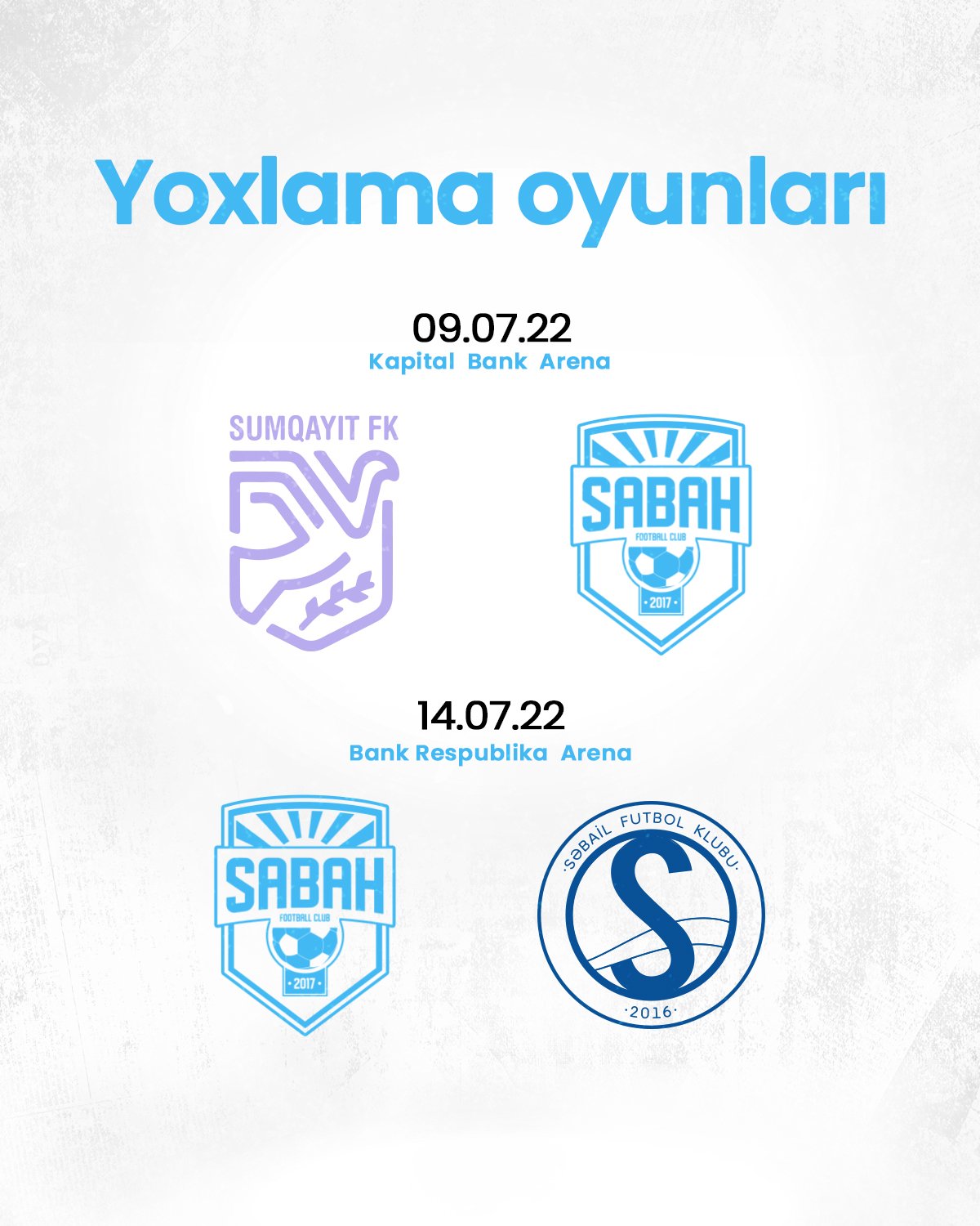 "Sabah" onları iki bankın stadionunda yoxlayacaq