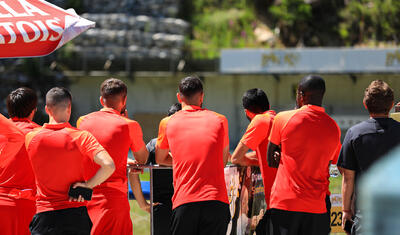 "Sabah"ın futbolçuları, görün, nə edir -