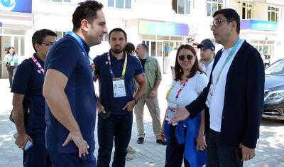 Fərid Qayıbov və baş katib millinin oyununa gəldi -