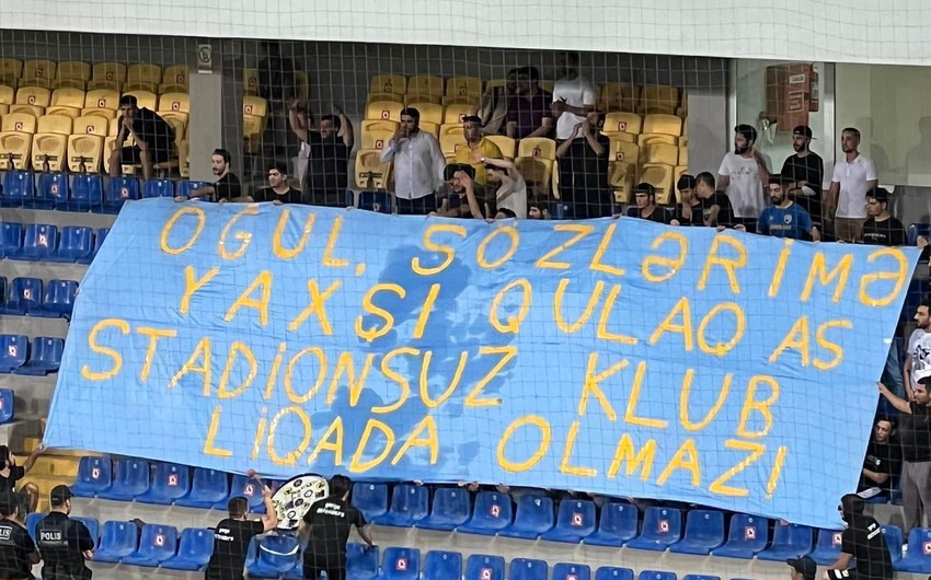 "Oğul sözlərimə yaxşı qulaq as, stadionsuz klub liqada olmaz"