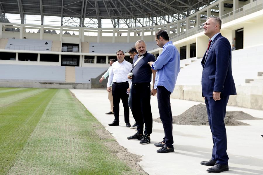 PFL rəhbərliyi "Sumqayıt"da oldu, yeni stadiona baş çəkdi - FOTOLAR
