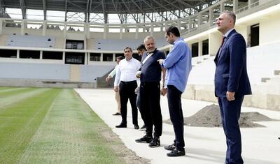 PFL rəhbərliyi "Sumqayıt"da oldu, yeni stadiona baş çəkdi -