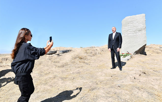 Prezidentlə xanımının Füzuli səfərindən FOTOREPORTAJ