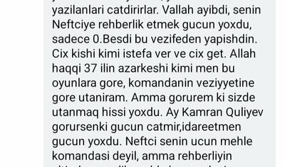 Kamran Quliyevə açıq məktub var: “Çıx, kişi kimi...” -
