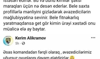 "Kəpəz"də YENİ QALMAQAL: "Sən saxtakar, fitnə salansan" -