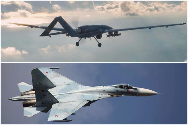 ABŞ dronunu vuran Rusiya qırıcısı “Bayraktar”la bacarmadı - VİDEO