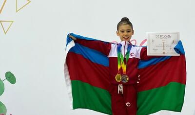 Azərbaycanın bədii gimnastları Gürcüstanda 22 medal əldə etdi -