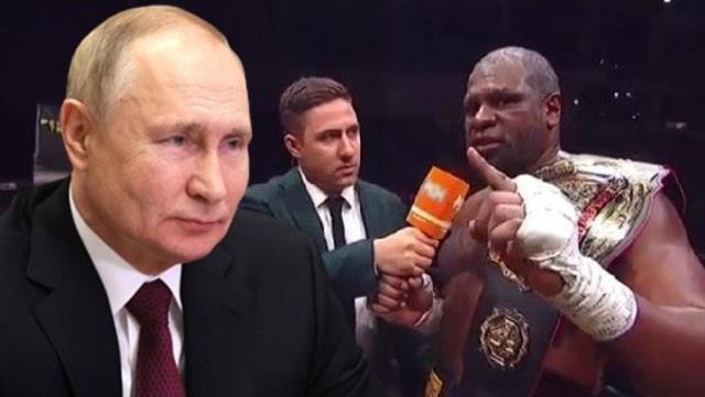 "Əgər izləyirsizsə və bizi eşidirsizsə…" - Amerikalı rinqdən Putinə səsləndi - VİDEO