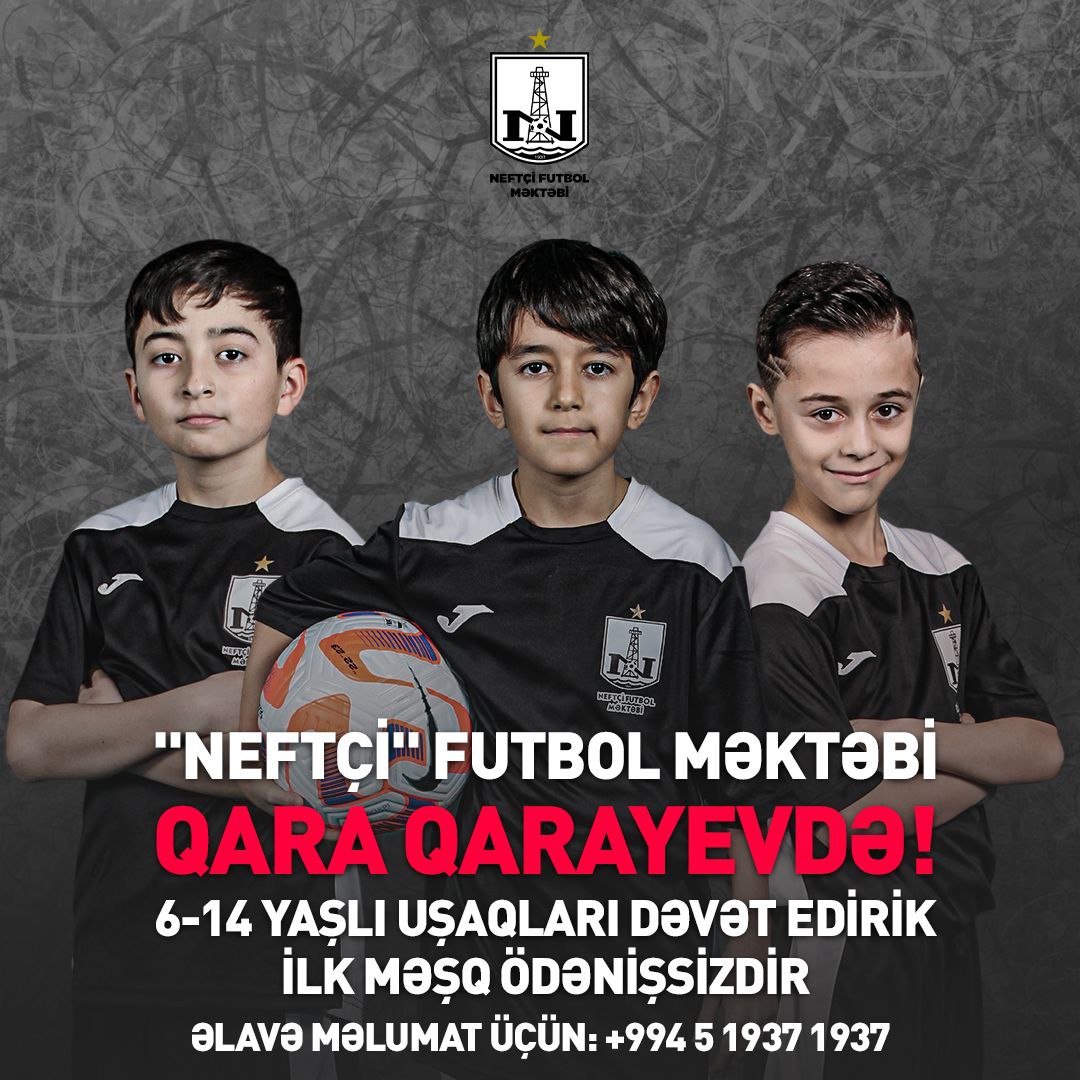 XƏBƏRİN OLSUN - “Neftçi” Futbol Məktəbi Qara Qarayevdə!