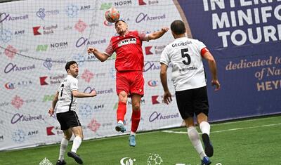 Çexlər gürcüləri üstələdi - “Heydər Əliyev-100” Beynəlxalq Minifutbol Turnirindən