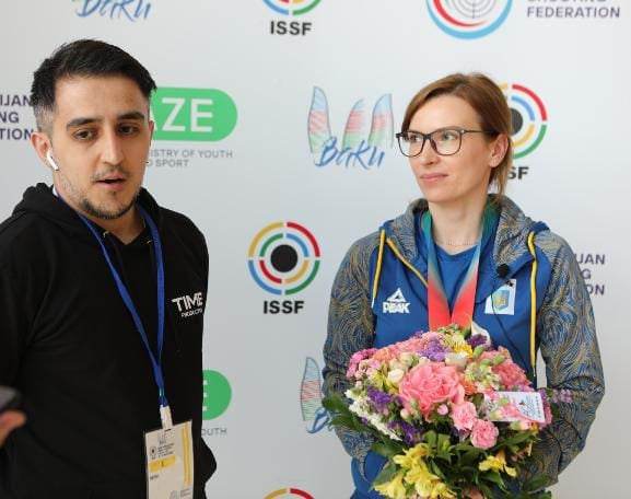 Ukraynalı medalçı Bakıda Rusiya iləbağlı sualı eşidib kövrəldi