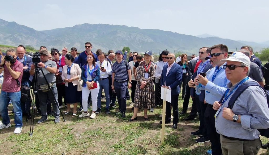 Ermənistanın təxribatçı çağırışı iflas oldu: ATƏT PA-nın nümayəndə heyəti Zəngilanda - FOTOLAR