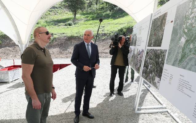 Laçın şəhərində ilk çoxmənzilli yaşayış məhəlləsinin təməli qoyuldu