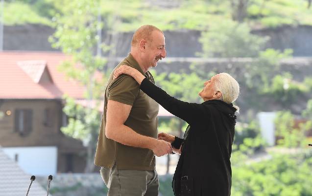 Azad olunmuş rayonun həyatında TARİXİ GÜN - FOTOLAR 