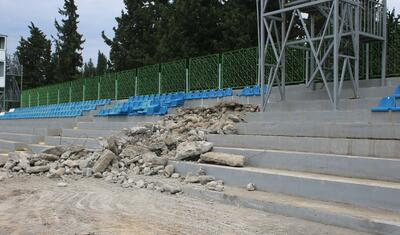 Azərbaycandakı bu stadionun ərazisində ikimərtəbəli bina tikilir -